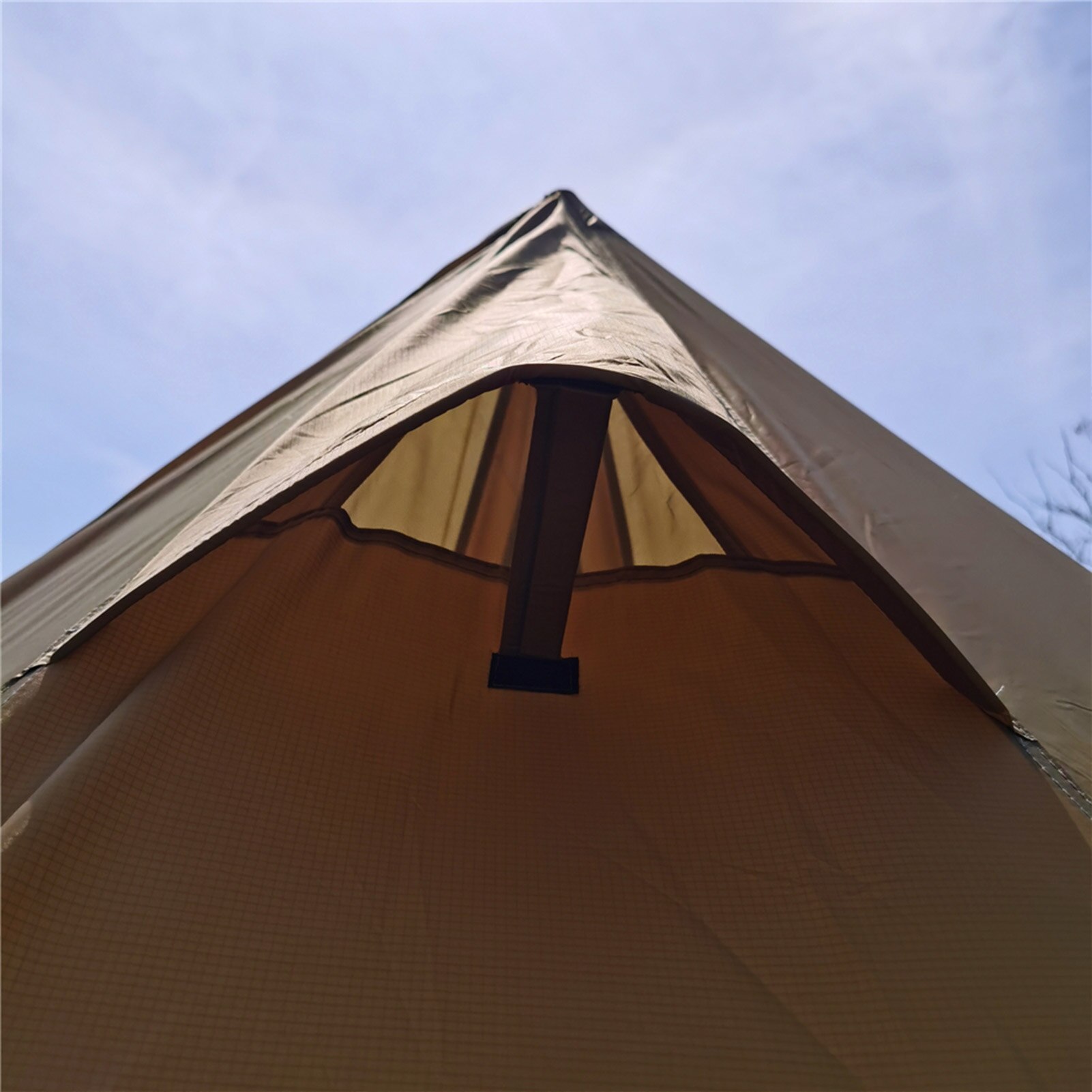 Cheap Goat Tents Camping Tent 3 Person Family Tent Waterproof Windproof Easy Setup Tent Easy Setup 3 Person Tent Sun Shade Square Chimney Window   